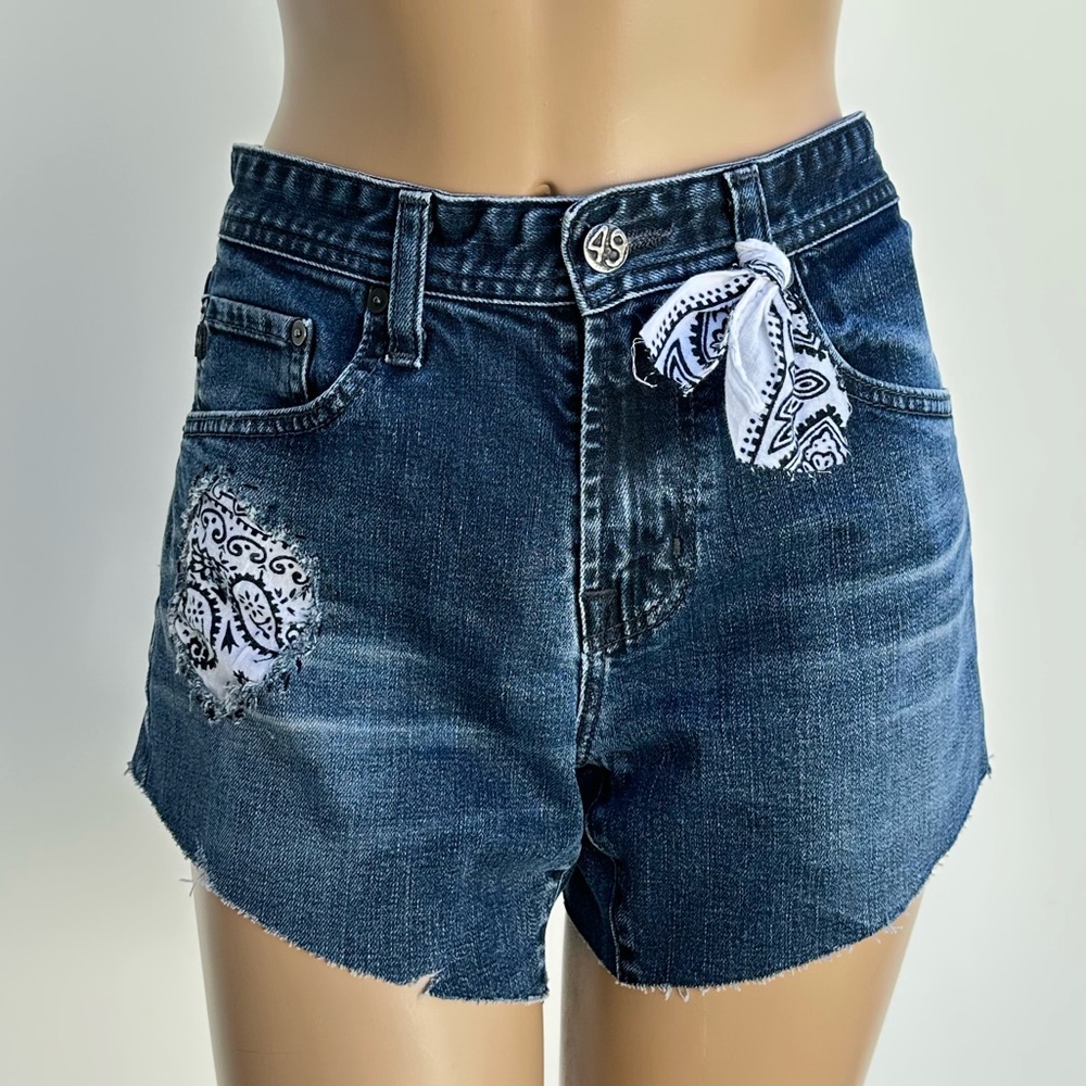 AG Jeans Nomad Shorts with Bandana Detail